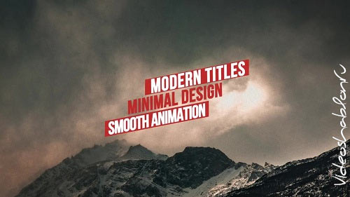 Modern Minimal Titles 28458 - After Effects Templates