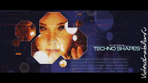 Techno Shapes Digital Slideshow - Project for After Effects Videohive